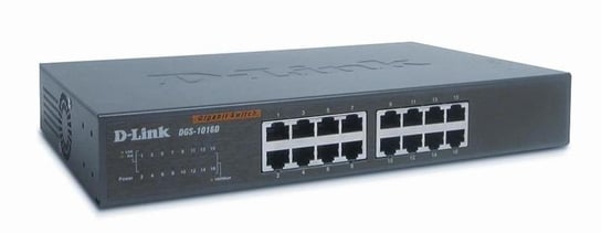 D-Link DES-1016D switch L2 16x10/100 Desktop/Rack 19'' Metal NO FAN D-link