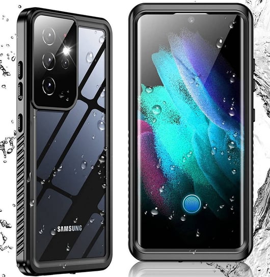 D-Pro 360° Waterproof Case IP68 etui wodoodporne wodoszczelne do Samsung Galaxy S21 Ultra (Black) D-pro