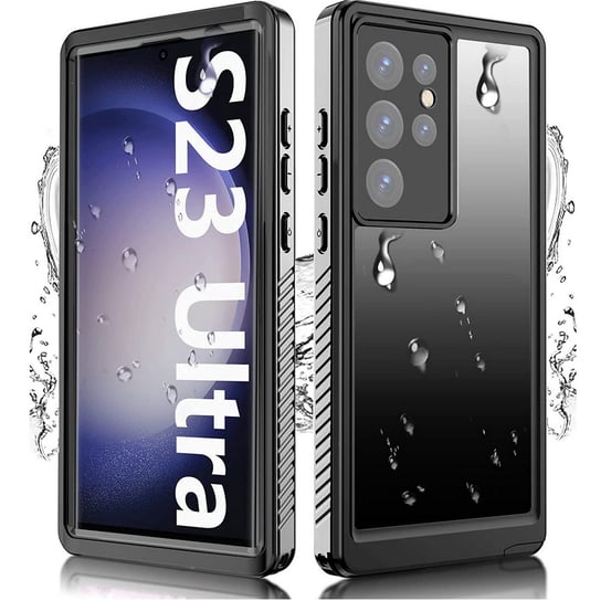 D-Pro 360° Waterproof Case IP68 etui wodoodporne wodoszczelne do Samsung Galaxy S23 Ultra (Black) D-pro