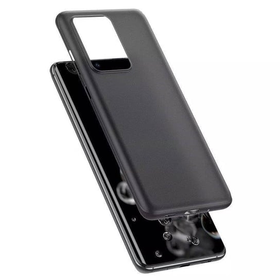 D-Pro Air Slim 0.4mm PP Case ultra cienkie matowe etui do Samsung Galaxy S22 Ultra (Smoke Black) D-pro