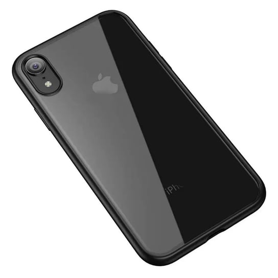 D-Pro Crystal Hybrid etui obudowa pokrowiec do iPhone XR (Clear/Black) D-pro