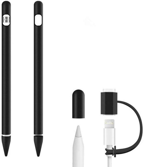 D-Pro etui silikonowe pokrowiec do rysika Apple Pencil 1 (Black) D-pro