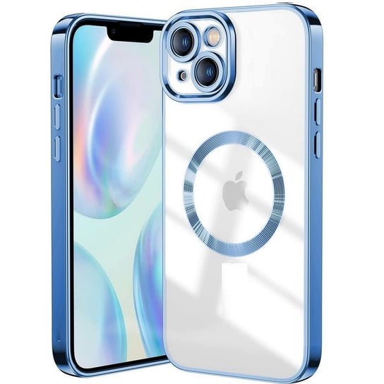 D-Pro Gloss MagSafe Case etui magnetyczne obudowa iPhone 14 (Blue) D-pro