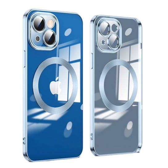 D-Pro Gloss MagSafe Case etui magnetyczne obudowa iPhone 14 Plus (Blue) D-pro