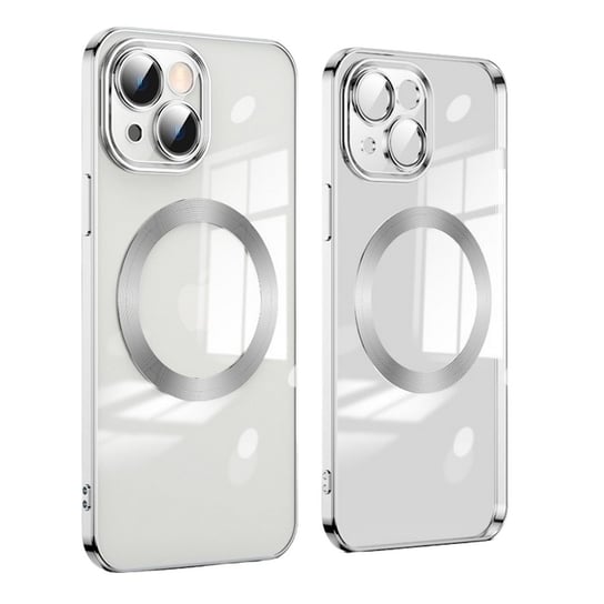 D-Pro Gloss MagSafe Case etui magnetyczne obudowa iPhone 14 Plus (Silver) D-pro