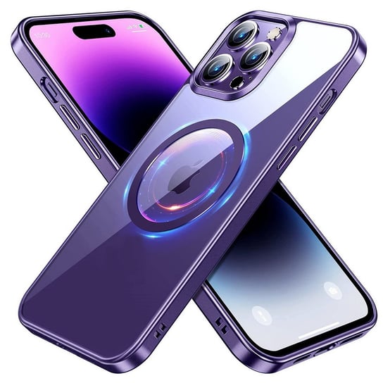 D-Pro Gloss MagSafe Case etui magnetyczne obudowa iPhone 14 Pro Max (Purple) D-pro