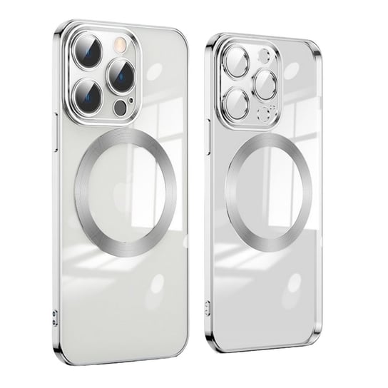 D-Pro Gloss MagSafe Case etui magnetyczne obudowa iPhone 14 Pro Max (Silver) D-pro