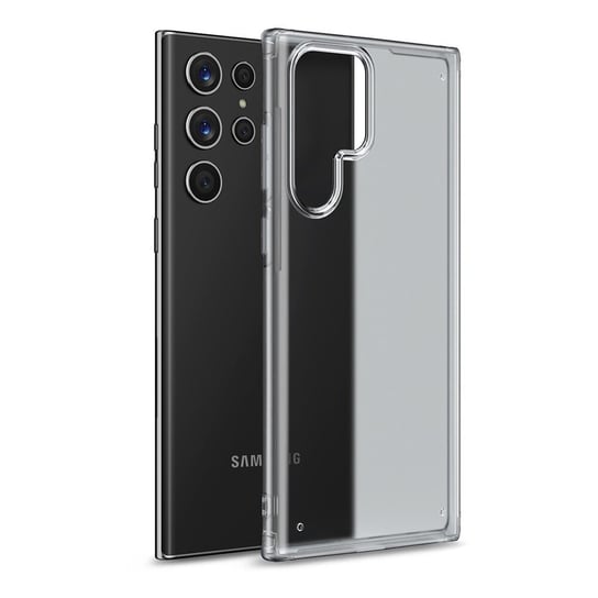 D-Pro Matte Armor Case etui obudowa do Samsung Galaxy S22 Ultra (Biały matowy) D-pro