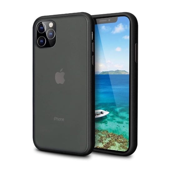 D-Pro Matte Hybrid Case Etui Obudowa iPhone 11 (Black) D-pro