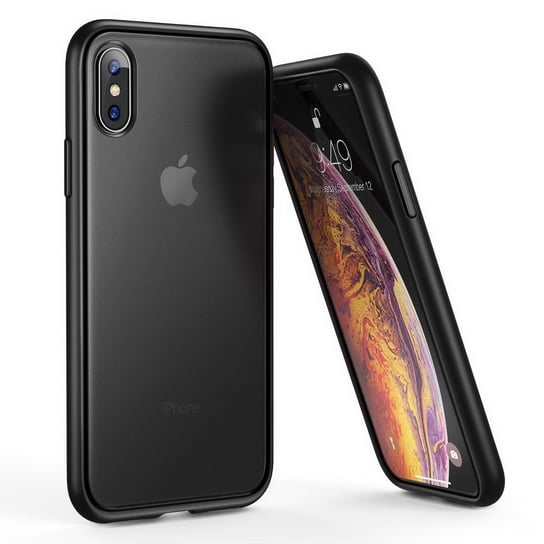 D-Pro Matte Hybrid Case Etui Obudowa iPhone XS Max (Black) D-pro