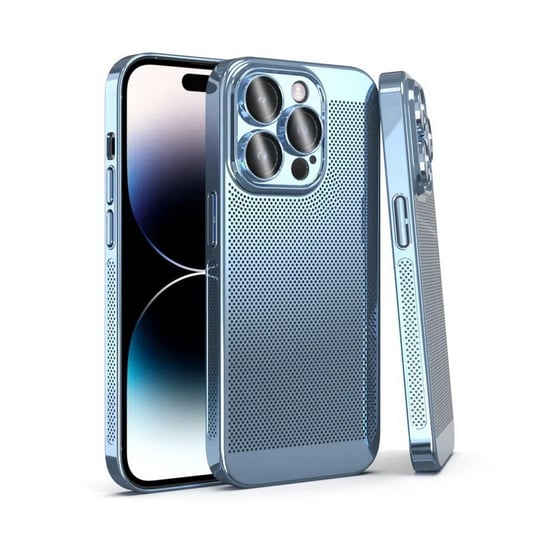 D-Pro Mesh Case galwanizowane etui obudowa iPhone 13 Pro Max (Sierra Blue) D-pro