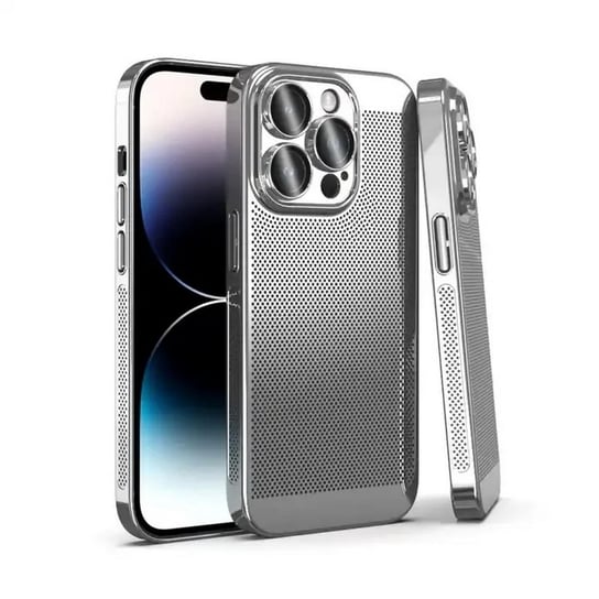 D-Pro Mesh Case galwanizowane etui obudowa iPhone 13 Pro Max (Silver) D-pro