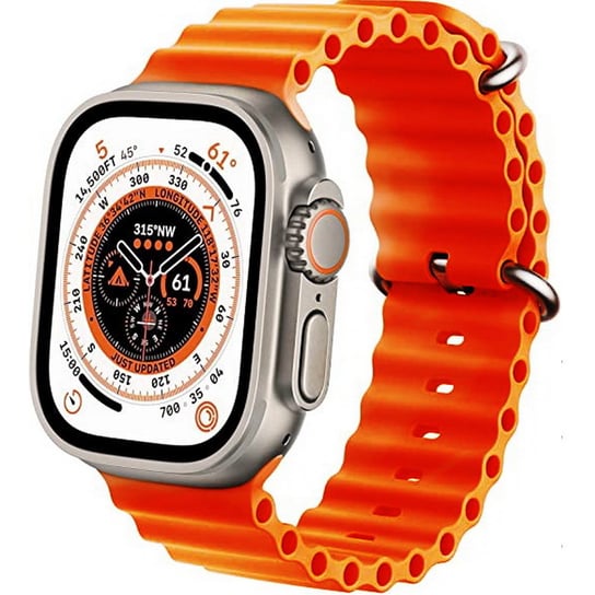 D-Pro Ocean Loop pasek opaska do Apple Watch 4/5/6/7/8/SE/Ultra 42/44/45/49mm (Orange) D-pro