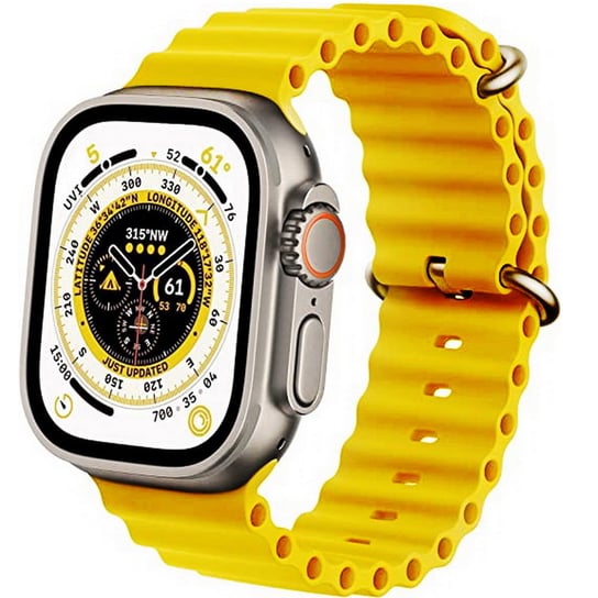 D-Pro Ocean Loop pasek opaska do Apple Watch 4/5/6/7/8/SE/Ultra 42/44/45/49mm (Yellow) D-pro