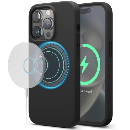 D-Pro Silicone Case MagSafe etui magnetyczne iPhone 14 Pro (Black) D-pro
