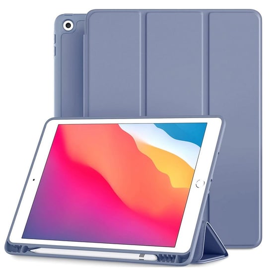 D-Pro Smart Cover V2 etui do Apple Pencil / iPad 7/8/9 10.2 / iPad 10.5 / Air 3 (Purple) D-pro