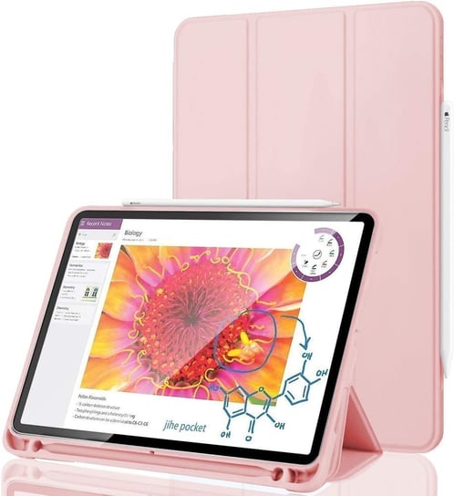D-Pro Smart Cover V2 etui do Apple Pencil / iPad Pro 11 2020/2021/2022 (Pink) D-pro