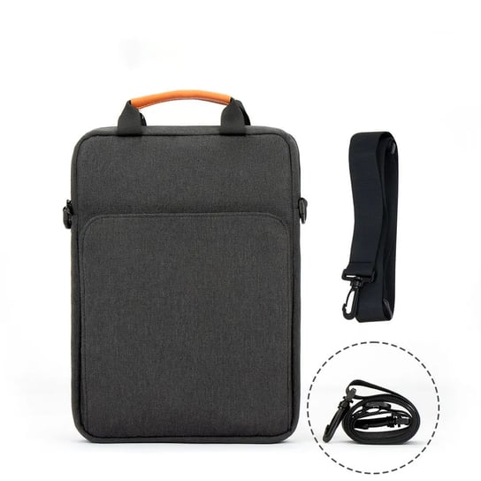 D-Pro Vertical Oxford Bag + Strap pokrowiec etui miękkie z rączkami na laptop HP Dell Lenovo MacBook Air/Pro 13/14 (Gray) D-pro