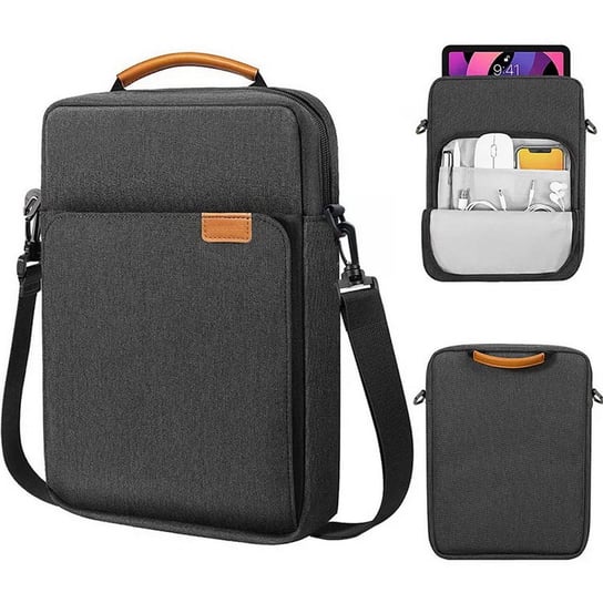 D-Pro Vertical Oxford Bag + Strap pokrowiec etui miękkie z rączkami na laptop HP Dell Lenovo MacBook Air/Pro 13/14 (Gray) D-pro