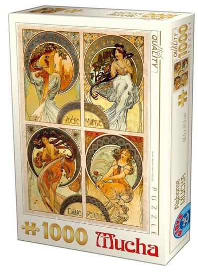 D-Toys, puzzle, Alfons Mucha, Artystki, 1000 el. D-Toys