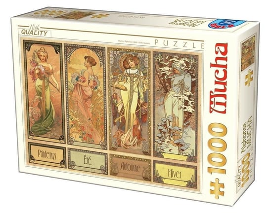 D-Toys, puzzle, Alfons Mucha, Cztery sezony, 1000 el. D-Toys