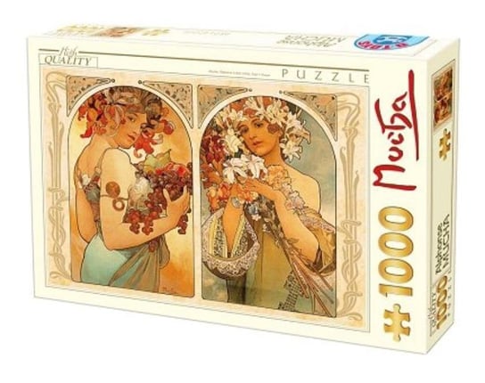 D-Toys, puzzle, Alfons Mucha, Owoc i kwiat, 1000 el. D-Toys
