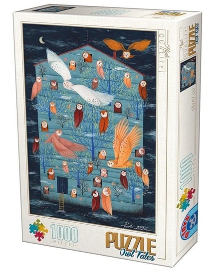 D-Toys, puzzle, Andrea Kurti, Sowy w domu, 1000 el. D-Toys
