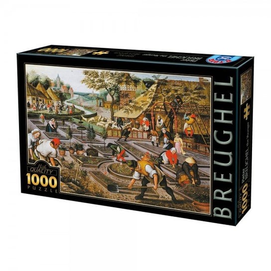 D-Toys, puzzle, Brueghel Cztery pory roku - Wiosna, 1000 el. D-Toys