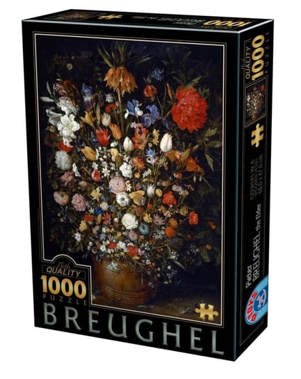 D-Toys, puzzle, Brueghel, Kwiaty w drewnianym naczyniu, 1000 el. D-Toys