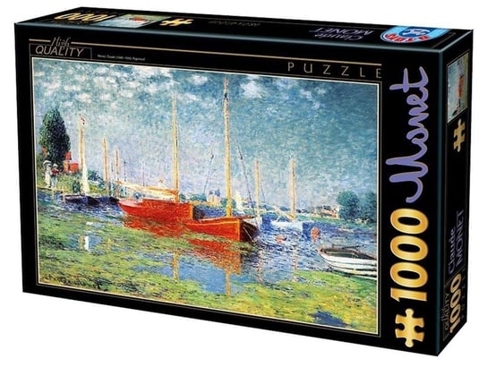 D-Toys, puzzle, Claude Monet, Łódki w Argentuil, 1000 el. D-Toys