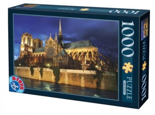 D-Toys, puzzle, Francja, Paryż- Katedra Notre Dame, 1000 el. D-Toys