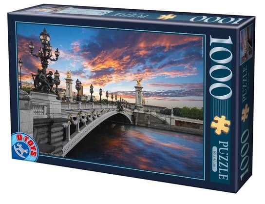 D-Toys, puzzle, Francja, Paryż- Most Aleksandra, 1000 el. D-Toys