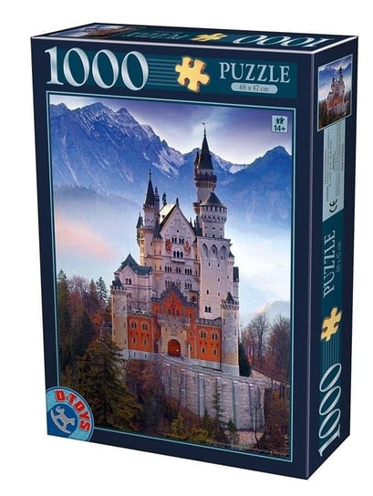 D-Toys, puzzle, Niemcy, Zamek Neuschwanstein, 1000 el. D-Toys