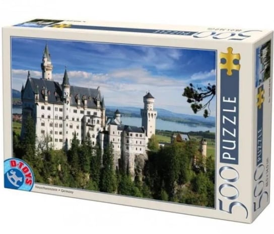 D-Toys, puzzle, Niemcy, Zamek Neuschwanstein, 500 el. D-Toys