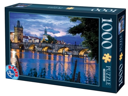 D-Toys, puzzle, Praga, Widok na most Karola, 1000 el. D-Toys