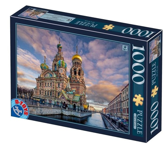 D-Toys, puzzle, Rosja, Petersburg- Kościół Zbawiciela, 1000 el. D-Toys