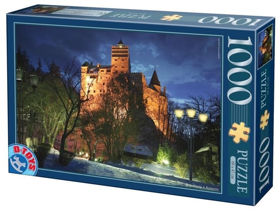 D-Toys, puzzle, Rumunia, Zamek Bran nocą, 1000 el. D-Toys