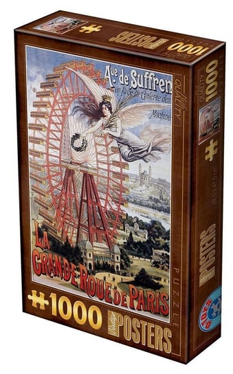 D-Toys, puzzle, Stare plakaty, Diabelski młyn w Paryżu, 1000 el. D-Toys