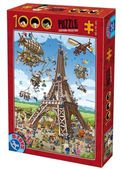 D-Toys, puzzle, Szaleństwo podczas budowy Wieży Eiffla, 1000 el. D-Toys