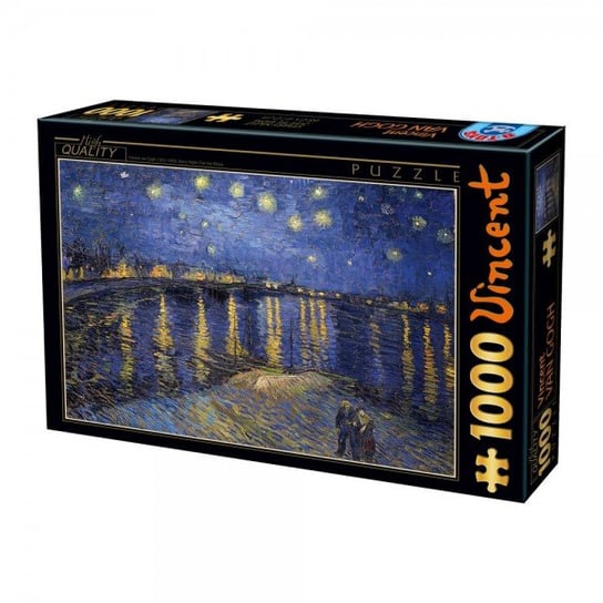 D-Toys, puzzle, Van Gogh Gwiaździsta noc nad Ronem, 1000 el. D-Toys