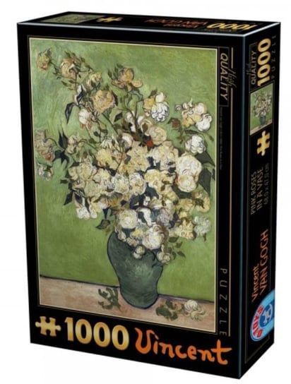 D-Toys, puzzle, Van Gogh, Różowe róże, 1000 el. D-Toys