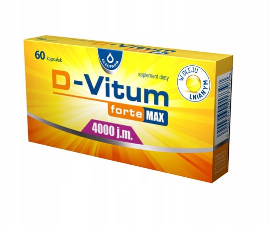 D-VITUM FORTE MAX 4000 WITAMINA D 60 kaps w oleju Oleofarm