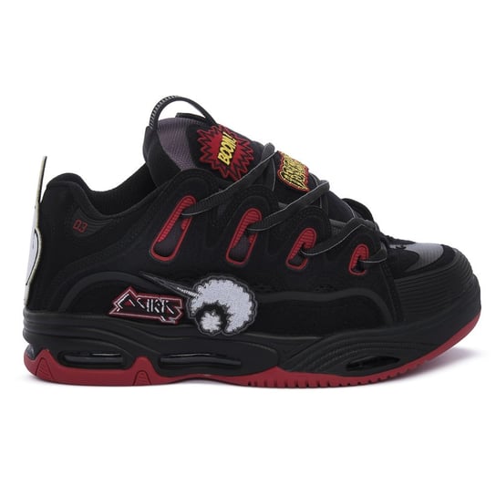 D3BLKREDVELCRO OSIRIS