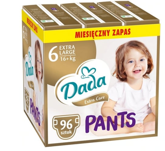 Dada Extra Care Pants, pieluchomajtki, 6 XL, 96 szt. Dada