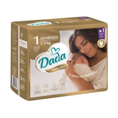 Dada Extra Care, Pieluchy, 1 (2-5 Kg), 23Szt. Dada