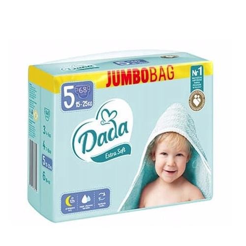Dada Extra Soft, pieluchy jednorazowe, 5 Junior 15-25Kg, 68szt. Dada
