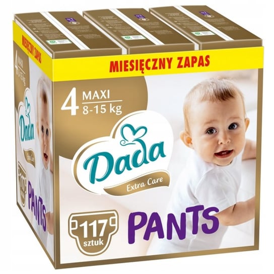 Dada Pants Extra Care, Pieluchomajtki, 4 Maxi, 117Szt Dada