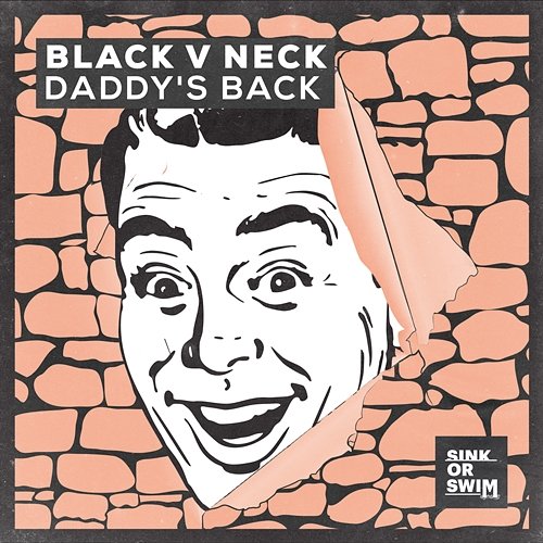 Daddy's Back Black V Neck