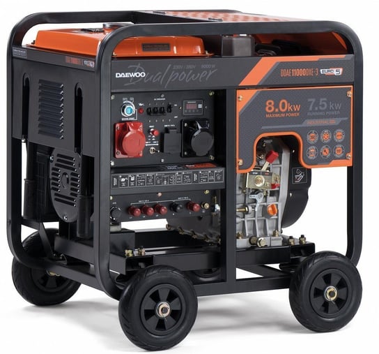 Daewoo Ddae Ddae 11000Dxe-3 Diesel Agregat Generator Prądotwórczy 1X16A 230V, 1X32A 230V, 1X16A 380V Avr Moc 18Km - Daewoo