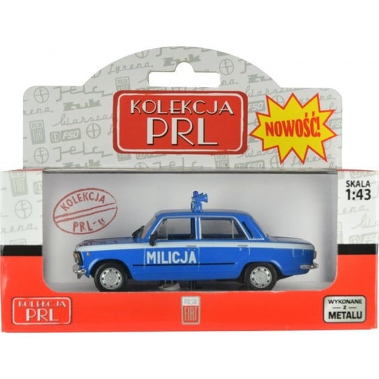 Daffi, model kolekcjonerski, pojazd PRL Fiat 125P Milicja Daffi
